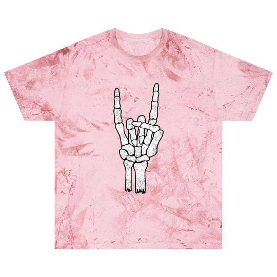 Skeleton Hand Rock Metal Sign Blast T Shirts
