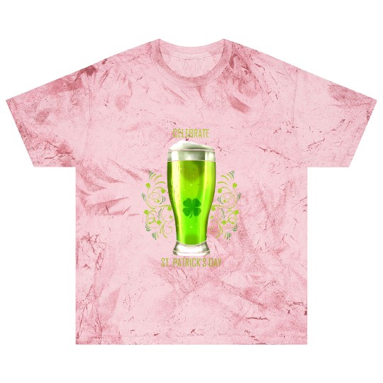Glass Of Green Beer To Celebrate St Patricks Day Blast T Shirts