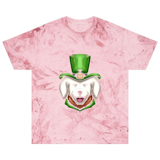 Cute White Dog Golden Retriever Green Hat St Blast T Shirts