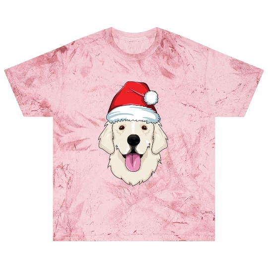 Blond Golden Retriever Santa Hat Cute Christmas Blast T Shirts
