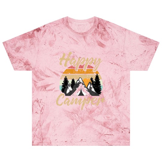 Funny Camping Hiking Lover Present Happy Camper Gi Blast T Shirts