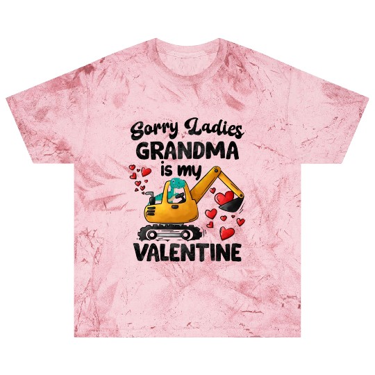 Grandma Is My Valentine Boys T rex Dino Excavator Blast T Shirts