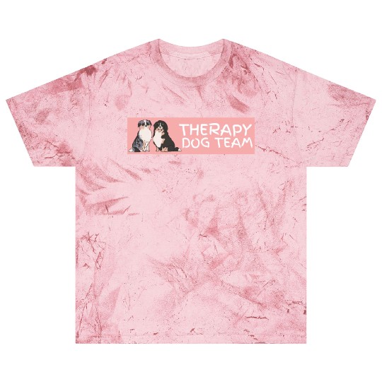 Therapy Dog Team Pet Dog Lover Mental Health Aware Blast T Shirts
