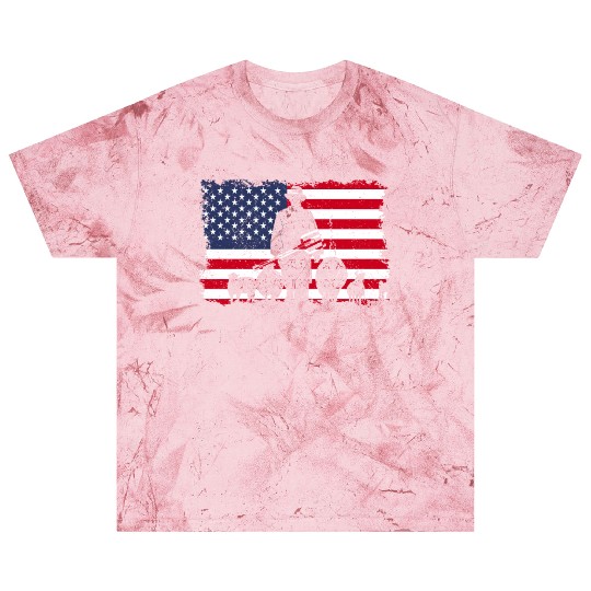 American Flag Patriotic Farmer Farming USA Blast T Shirts