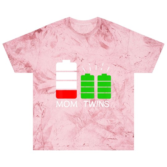 Twin Mom Low Battery Tired Mom Of Twins Blast T Shirts