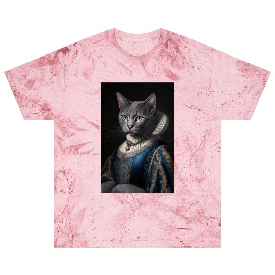 Russian Blue Cat Breed Portrait Royal Renaissance Blast T Shirts