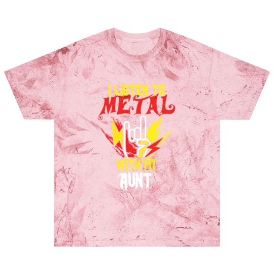 Metal With Aunt Metal Kid Music Lover Rocker Blast T Shirts