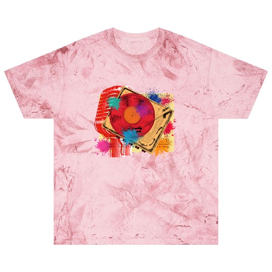 Vintage Vinyl Microphone Turntable DJ 80s 90s Musi Blast T Shirts