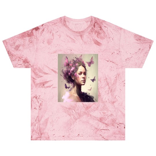 Breast Cancer Survivor Pink Flower Hair Girl Blast T Shirts