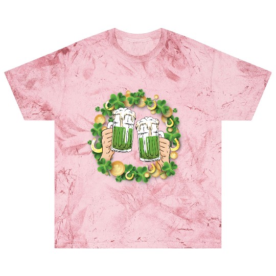 St. Patrick's Day Irish Green Beer, Wine Cups Blast T Shirts