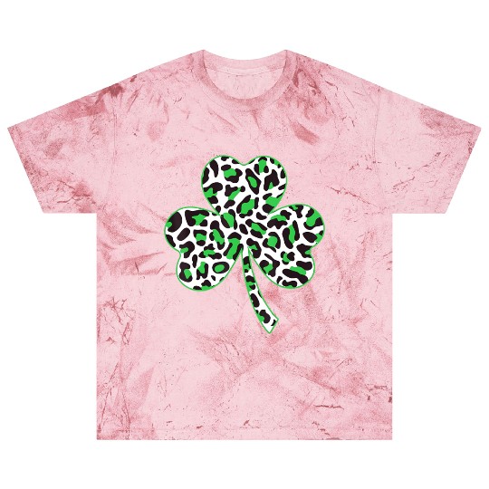 Cute Shamrock Leopard Print St Patricks Day Irish Blast T Shirts