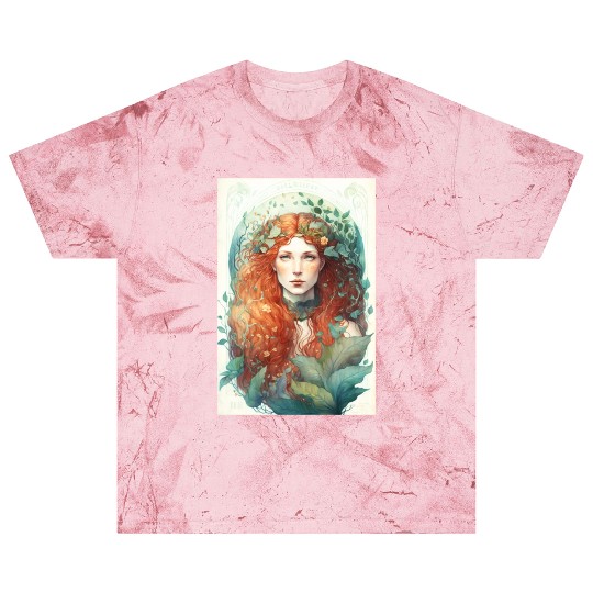 druid red hair spring forest elf nature fairy Blast T Shirts