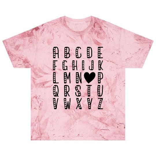 ALPHABET ABC I LOVE YOU VALENTINE'S DAY Blast T Shirts