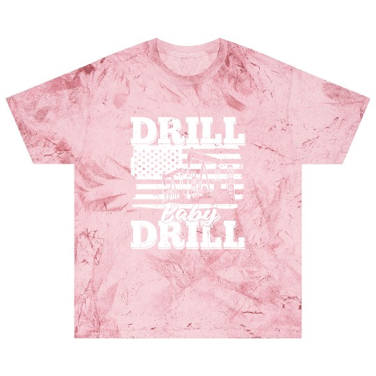 Oilfield Oil Drilling Us Flag Drill Baby Drill Blast T Shirts