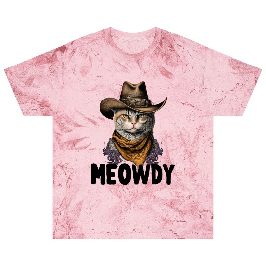 Meowdy Cat Meme Country Meow Howdy Funny Blast T Shirts