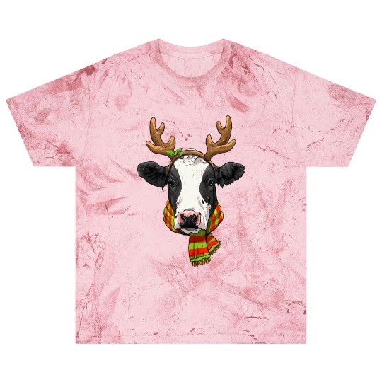 Cow Christmas Santa Clause ReindeerCow Lover Farme Blast T Shirts