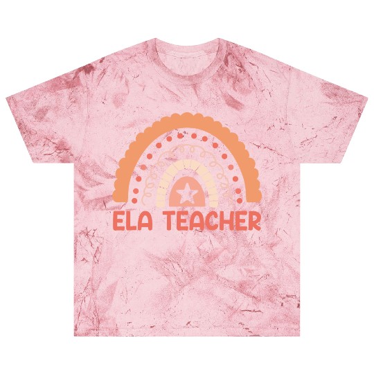 Bohemian Rainbow ELA Teacher English Language Arts Blast T Shirts