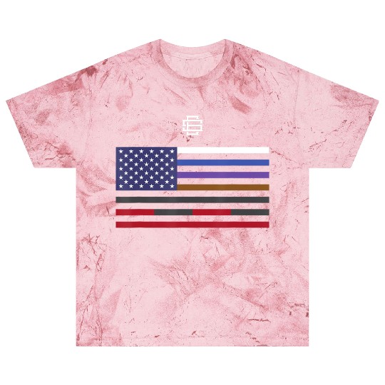 USA Jiu Jitsu Belt Color Ranking Flag BJJ Martial Blast T Shirts