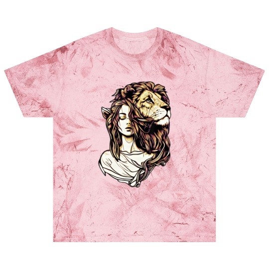 Queen Lion Woman Elf Fantasy Art Lovers Lion Lover Blast T Shirts
