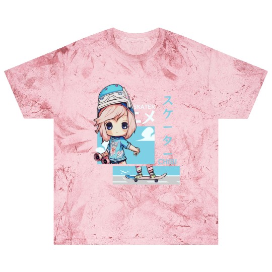 Kawaii Chibi Skater Skateboard Japanese Aesthetic Blast T Shirts