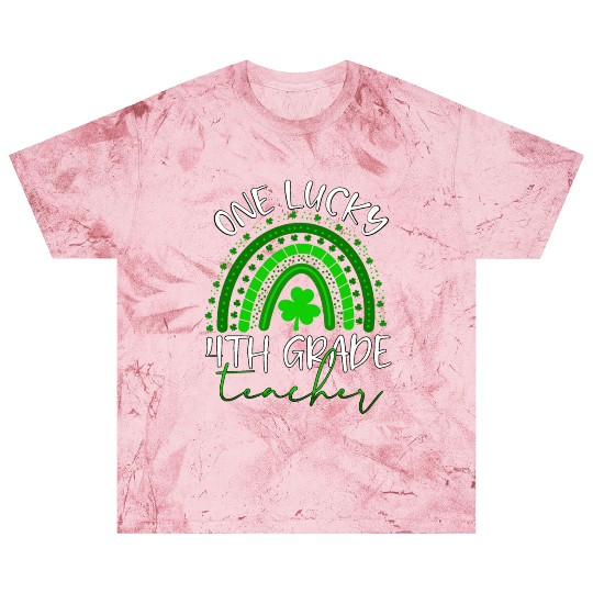 One Lucky 4th Grade Teacher St. Patrick's Day 2022 Blast T Shirts