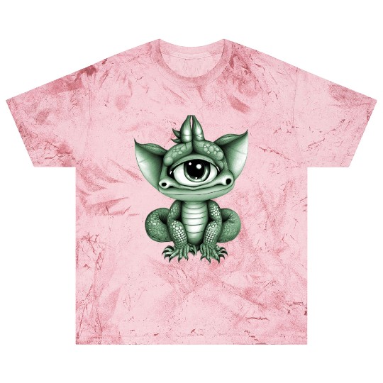 cute adorable one eyed dragon green Blast T Shirts