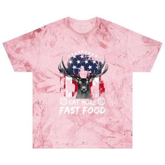 Deer Hunting Fast Food Pun Patriotic Whitetail Dee Blast T Shirts