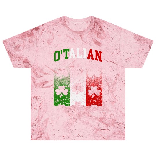 O'talian St. Patrick Italian Pride Italy Flag Blast T Shirts