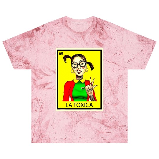 Mexican La Tóxica Lottery Card Funny Tattoos Girls Blast T Shirts