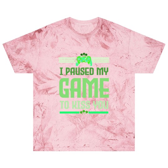 I Paused My Game To Kiss You Irish Retro Gamer Blast T Shirts