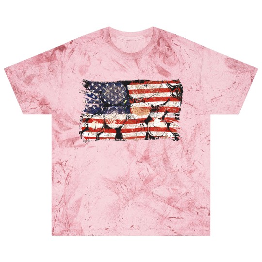 The Usa Flag Tree Trunks America Patriotism Blast T Shirts