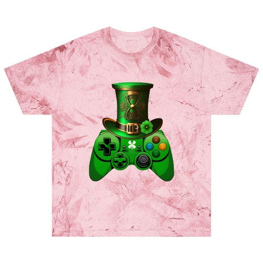 St Patricks Day Video Game Blast T Shirts | Gamer Leprechau