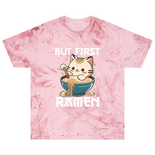 But First Ramen Cat Japanese Tokyo Ramen Noodles Blast T Shirts