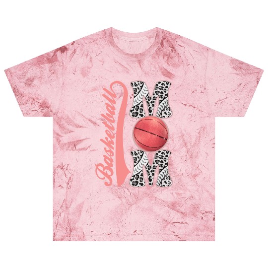 Leopard basketball Mom Women Support kids Players Blast T Shirts
