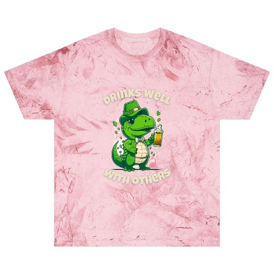 Drinks well with others st patrick's day Dinosaur Blast T Shirts