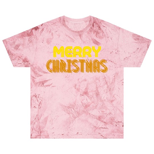 Merry Christmas Yellow Neon Colors Blast T Shirts