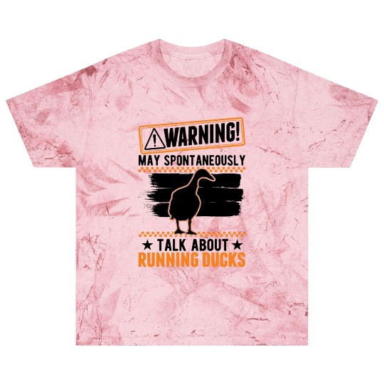 Warning Runner Duck Bottle Running Blast T Shirts