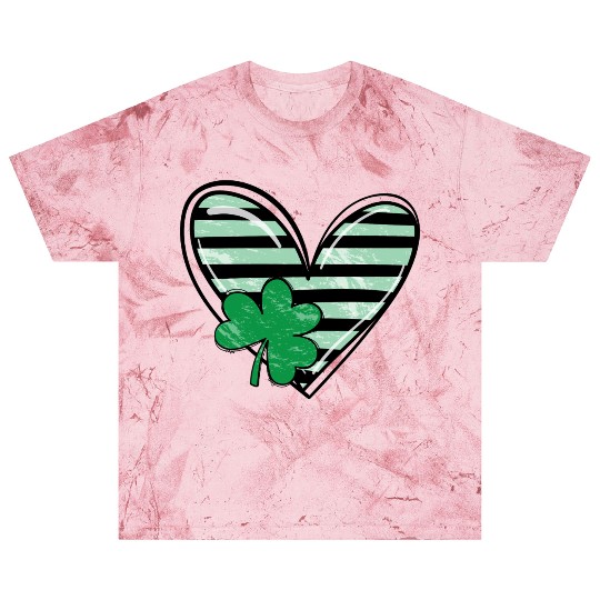 Heart St Patricks Day Shamrock Irish cute Shamrock Blast T Shirts