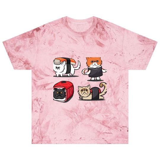 Sushi Persian Cat for Funny Cat Lover Blast T Shirts