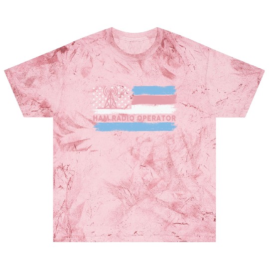 Ham Radio Operator US Flag Blast T Shirts