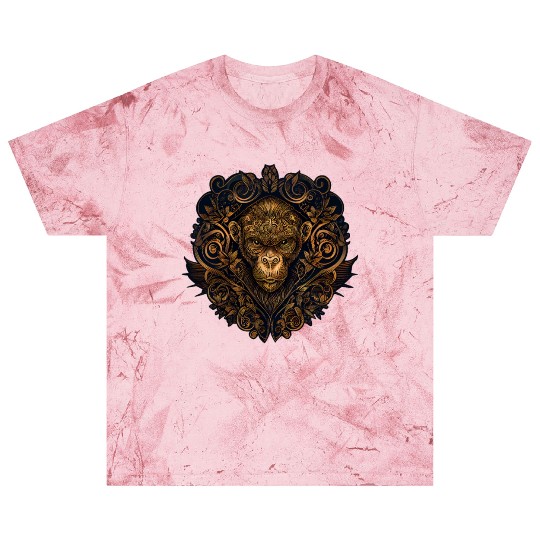Abstract Tribal Monkey Chinese Astrology Zodiac An Blast T Shirts