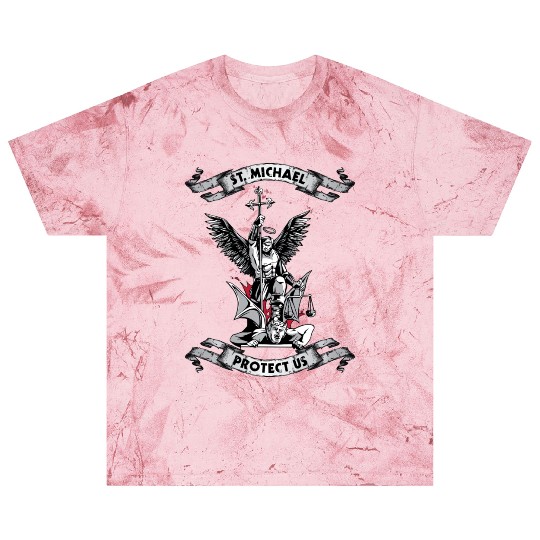 Archangel Saint Michael Protect Us Defend Us Long Blast T Shirts
