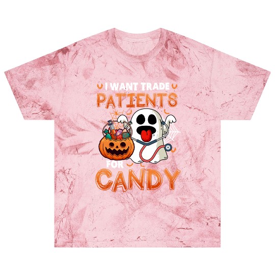 Nurse Halloween Will Trade Patients For Candy Blast T Shirts