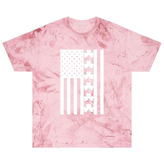 St Patricks Day American Flag Blast T Shirts
