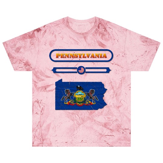 PENNSYLVANIA, MAP OF PENNSYLVANIA. SAMER BRASIL Blast T Shirts