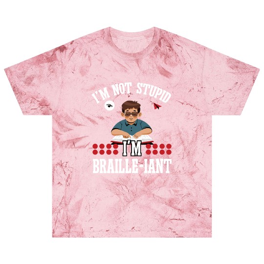 Blindness not stupid braille-iant blind person Blast T Shirts