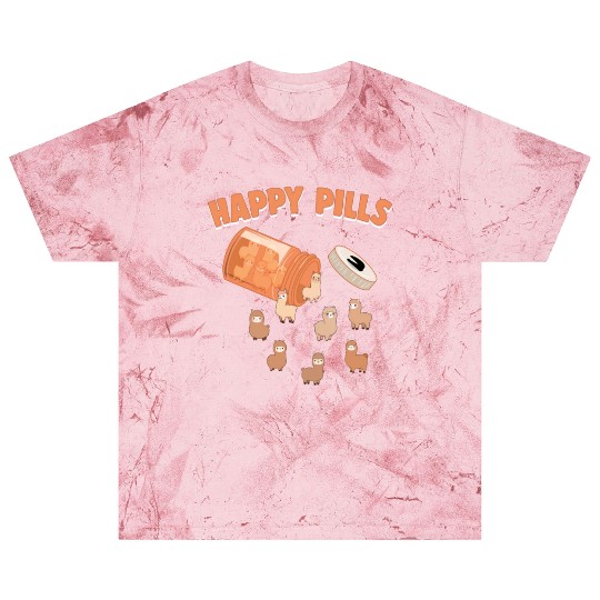 Happy Pills Alpaca Funny Farm Animal Lovers Humor Blast T Shirts
