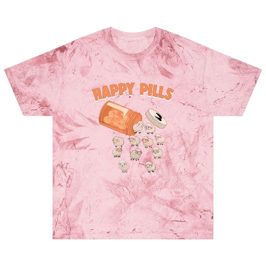 Happy Pills Sheep Funny Farm Animal Lovers Humor Blast T Shirts