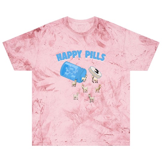 Happy Pills Farm Animal Funny Goat Lovers Humor Blast T Shirts