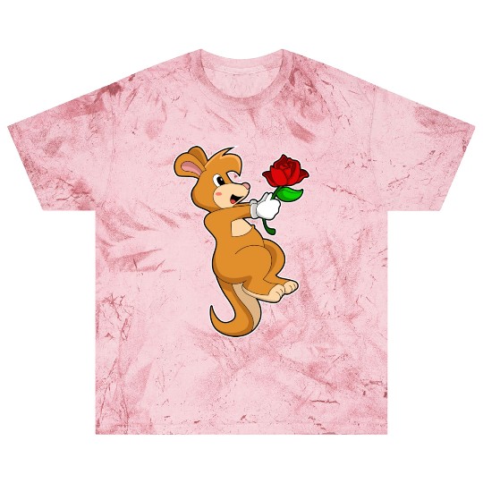 Kangaroo With Flower Blast T Shirts